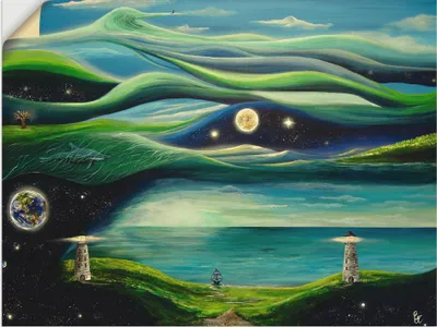 Produktbild von ARTland Wandbild, selbstklebend Verschiedene Leben Größe: 60x45 cm