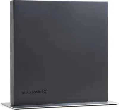 Obrázok produktu pre Magnetický držiak na nože - Drevený držiak na nože - Organizácia kuchyne - Obojstranný - 25x10x23 cm - Čierna farba