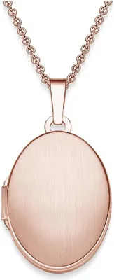 Produktbild von Medaillon Oval zum Öffnen für Bilder Silber 925 Kette für Foto