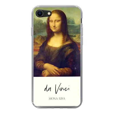 Produktbild von MuchoWow® Handyhülle Schutzhülle Hülle für iPhone 7 Mona Lisa - Leonardo da Vinci - Alte Meister Silikon Softcase Handy Hülle - Kartenhalter