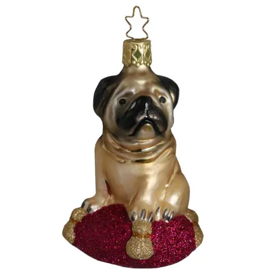 Produktbild von INGE-GLAS® Weihnachts-Hänger Fideler Mops