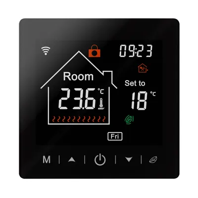 Produktbild von Thermostat WiFi Raumthermostat Tuya Smart App schwarz Fussbodenheizung M2-Wifi