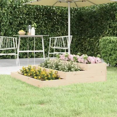 Produktbild von "Spring Sale"Pflanztopf/Blumenkübel Moderne - Pflanzkübel - Blumentopf 107x107x27cm Massivholz Kiefer NEU242415 - Beete