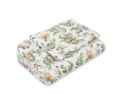 Produktbild von Babybettwäscheset mit Füllung, 2-teilig, 75x100cm NEWBORN - woodland green