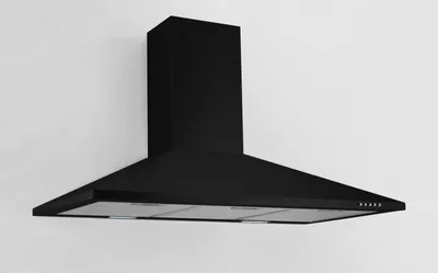 Produktbild von Respekta Kaminhaube Karena, Mattschwarz, 90 cm
