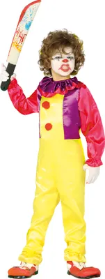 Produktbild von Clown Kostüm für Kinder, Größe:110/116
