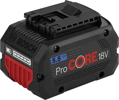 Zdjęcie produktu dla Bosch ProCORE18V 5.5Ah Professional, Bateria, Litowo-jonowa (Li-Ion), 5,5 Ah, 18 V, Bosch, Czarny, Czerwony