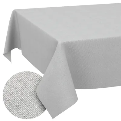 Zdjęcie produktu dla Ścierełka na stół, zmywalna, imitująca len, wymiar 140 x 200 cm, prostokątna, z obrzeżem