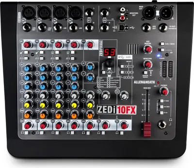 Produktbild von Allen & Heath ZEDi-10FX, 10 Kanäle, 12 W, Schwarz
