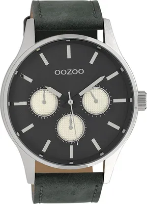 Produktbild von Oozoo Armbanduhr schwarz Leder Timepieces Herren Analog-Quarzuhr UOC10048
