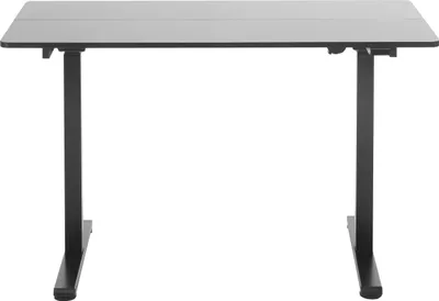 Produktbild von NAKURU Schreibtisch elektronisch höhenverstellbar schwarz 120x60 cm mit 2-geteilter Tischplatte