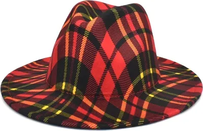 Produktbild von CH-22234 Hut – Trendiger Rot/Schwarz Hut KP22234