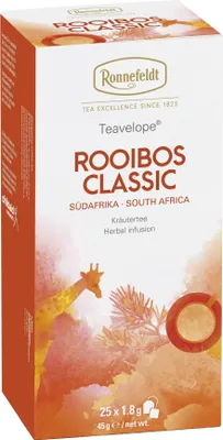 Produktbild von Teavelope Rooibos Classic Kräutertee 25 Teebeutel 45g