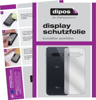 Produktbild von 1x Schutzfolie für LG G8s ThinQ Rückseite klar Displayschutzfolie Folie Display Schutz dipos
