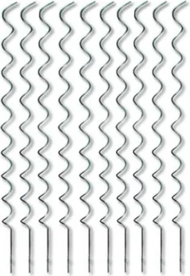 Obrázek produktu pro Spirálová tyč k rajčatům pozink. 160cm x 7mm - EXTRA vroubkovaná - 20ks