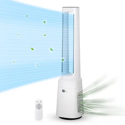 Produktbild von AirX Guard 2-in-1 Turmventilator mit H13 HEPA Luftreiniger Rotorloser Standventilator mit Fernbedienung