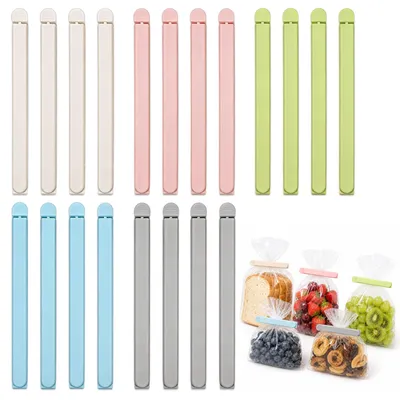 Productafbeelding van Sluitclips voor zakken - Set van 20 stuks - Voor het n van voedingsmiddelen - 20 cm lang