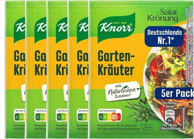 Image de Knorr Salatkrönung Garten Kräuter Dressing 5x 8g 5er Pack