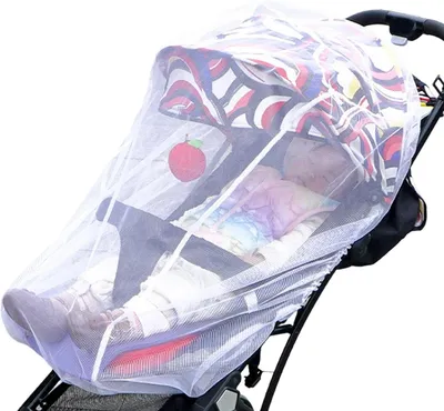 Productafbeelding van Ademend en vliegwerend gaasnet voor kinderwagen