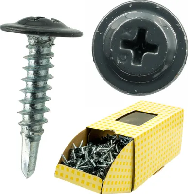 Immagine prodotto di Viti autofilettanti PGB-Fasteners a testa piatta 4,2x16 mm RAL 7016 grigio antracite 1000 pz.