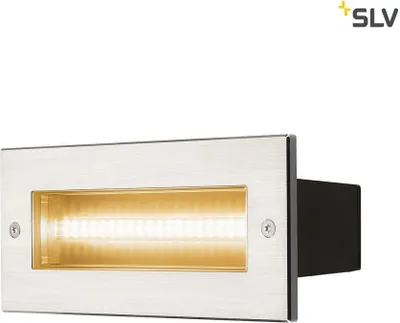 Produktbild von SLV 233650 BRICK Outdoor Wandeinbauleuchte LED 3000K edelstahl IP67 230V 950Lm 10W