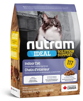 Zdjęcie produktu dla Nutram I17 Ideal Indoor – 5,4 kg – Sucha karma dla kotów trzymanych w domu
