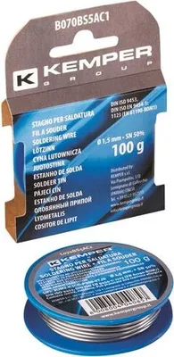 Imagen del producto de Bobina de estaño, diámetro 15 mm, 100 g - Kemper
