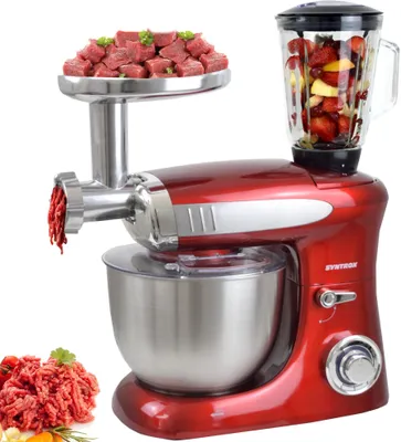 Obrázek produktu pro Syntrox Německo Kuchyňský robot Hnětač s mlýnkem a mixérem, 6,5 litru KM-1300W de Luxe