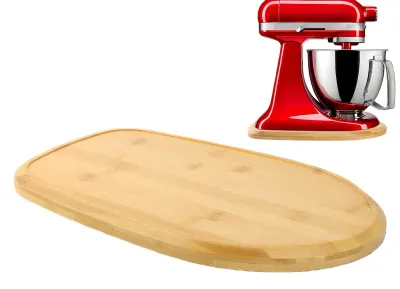 Imagen del producto de Bandeja de madera antideslizante para electrodomésticos