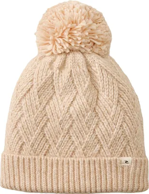 Image de Bonnet Rip Curl pour femmes PREMIUM REG POM POM BEANIE, taille : taille unique, couleurs : oatmeal marle