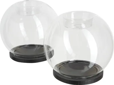Produktbild von VBS 2er-Pack Teelichthalter Glaskugel Ø 10cm