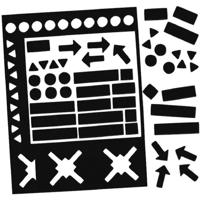 Produktbild von Legamaster Magnetsymbole sortiert 20mm schwarz, Kunststoff, 134 mm, 1,7 mm, 199 mm, 108 g, 199 mm