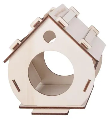 Obrázek produktu pro Verk 27552 Dřevěná ptačí budka DIY - kreativní sada k sestavení a vybarvení