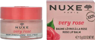 Image de Nuxe Very Rose Baume à lèvres parfumé à la rose, 15 g