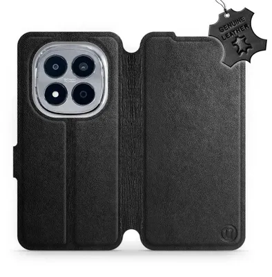 Produktbild von Echtleder Handyhülle für Xiaomi Redmi Note 15 Pro 4G, Mobiwear Leather, Schwarz