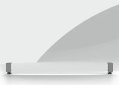 Produktbild von Magnetoplan Acryl-Hygienewand mit Klemmhaltern - 100x60cm - Transparent