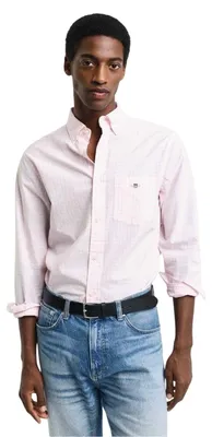 Image de Gant - Chemise pour homme, coupe classique GT21079 (XXL) (rose pâle)