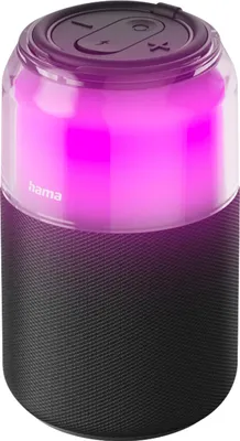 Obrázok produktu pre Hama Can Speaker, 5 W, Bezdrôtový, 10 m, USB Typ-A, USB Typ-C, Mono prenosný reproduktor, Čierna