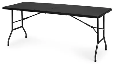 Produktbild von Gartentisch klappbar 180 x 75 cm Buffettisch Campingtisch Partytisch faltbar - Schwarz