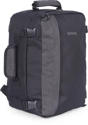 Obrázek produktu pro blnbag M5 - Batoh malé příruční zavazadlo Ryanair, Wizzair, Eurowings, palubní batoh 40x20x25 cm cestovní taška batoh do letadla Příruční taška max. 20 L,Darkgrey / Grey
