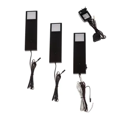 Produktbild von Lindby Amaryll LED-Unterbaulampe, 3er-Set, schwarz