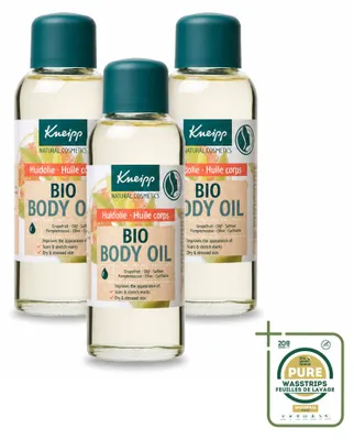 Produktbild von 3 x Kneipp Bio Plus Hautöl - bei Dehnungsstreifen & Narben - 100 ml - Vorratspackung - 3 Stücke
