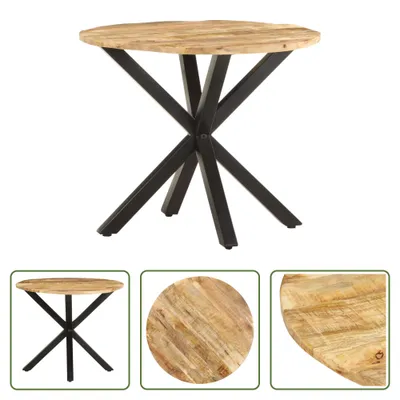Immagine prodotto di The Living Store tavolino 68x68x56 cm in legno massello di mango