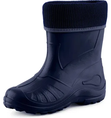 Produktbild von Ladeheid Kinder Mädchen Jungen Federleichte Eva Thermo Gummistiefel Gefüttert KL058 (Dunkelblau, 30)