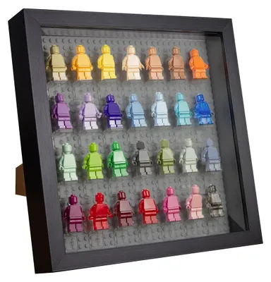 Imagen del producto de Vitrina para Minifiguras - Capacidad para 28 piezas - Gris
