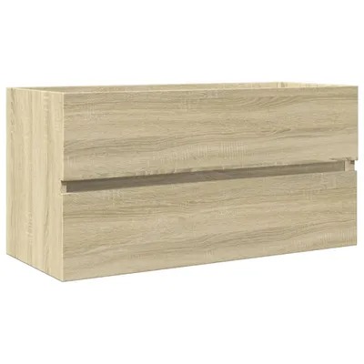 Produktbild von Waschbeckenunterschrank Sonoma-Eiche 90x38,5x45cm Holzwerkstoff