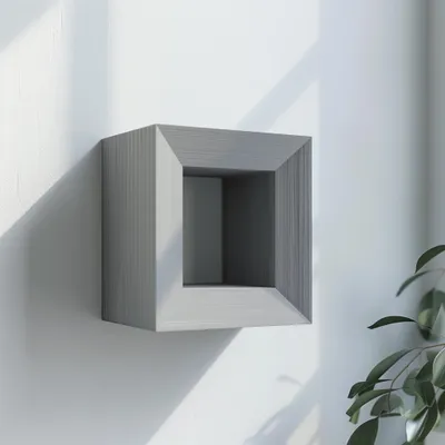 quadratisches geometrisches Wandregal – Decords Wandregal, Produktansicht 1