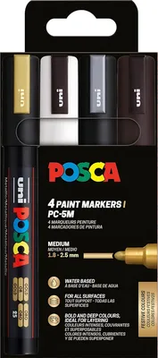 Immagine prodotto di POSCA Marker UNI PC-5M 4er Set SWGS