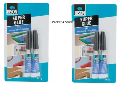 Produktbild von BISON Sekundenkleber - Alleskleber - Sekundenkleber (2 Stück) 2x 2 Gramm