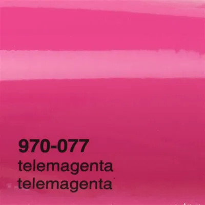Produktbild von (25€/m²) Oracal 970RA Autofolie 077 Telemagenta Glanz Folie 152 cm Breite Laufmeterware gegossene Auto Folie selbstklebend